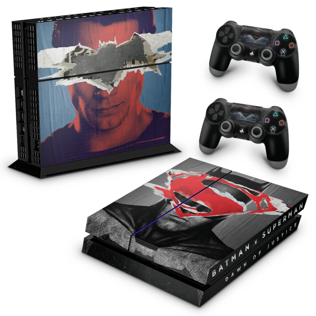 Skin Anti-Rage PS4 Fat - Batman Vs Superman - Pop Arte Skins