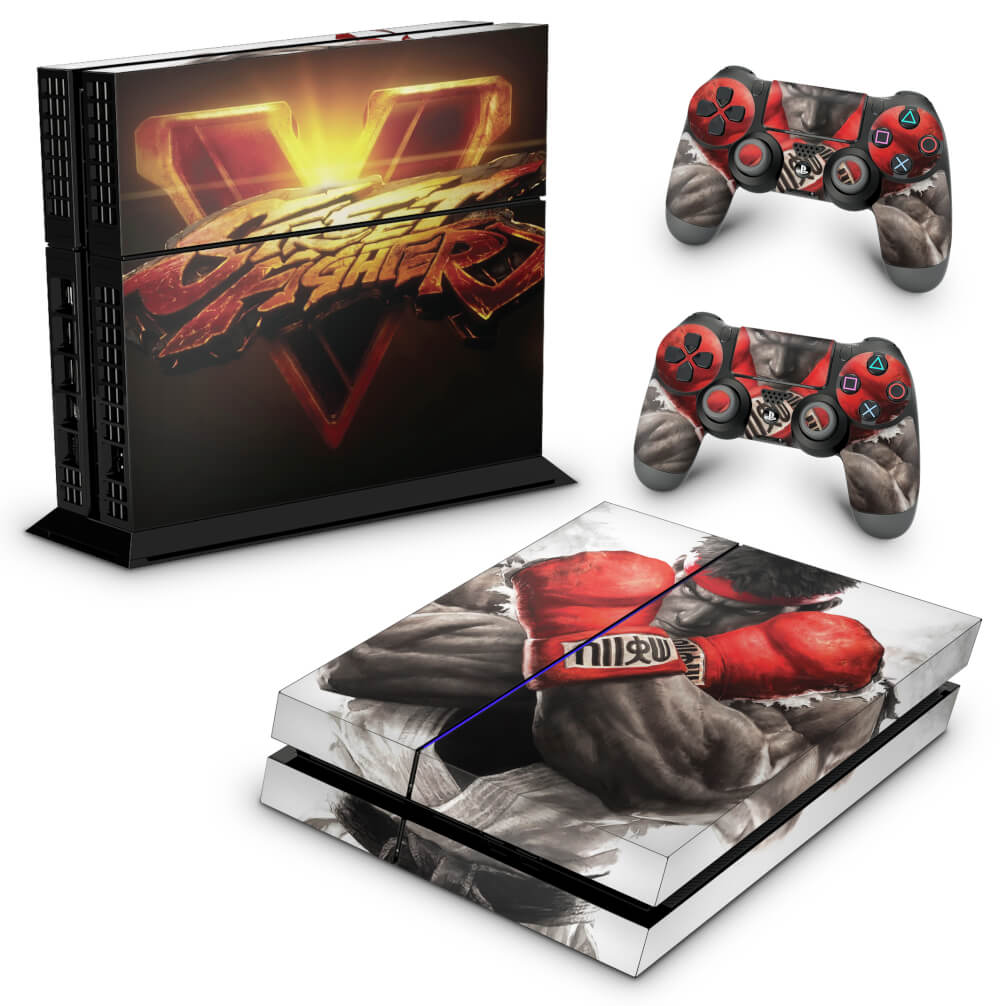 Skin Anti-Rage PS4 Fat - Street Fighter V - Pop Arte Skins
