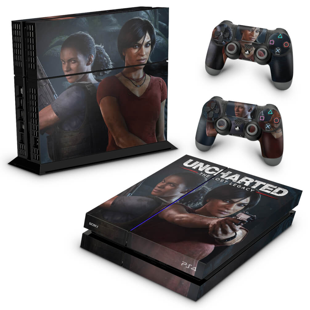 Skin Anti-Rage PS4 Fat - Uncharted Lost Legacy - Pop Arte Skins