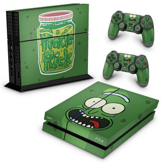Skin Anti-Rage PS4 Fat - Pickle Rick and Morty