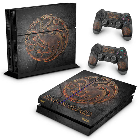 Skin Anti-Rage PS4 Fat - Game of Thrones Targaryen