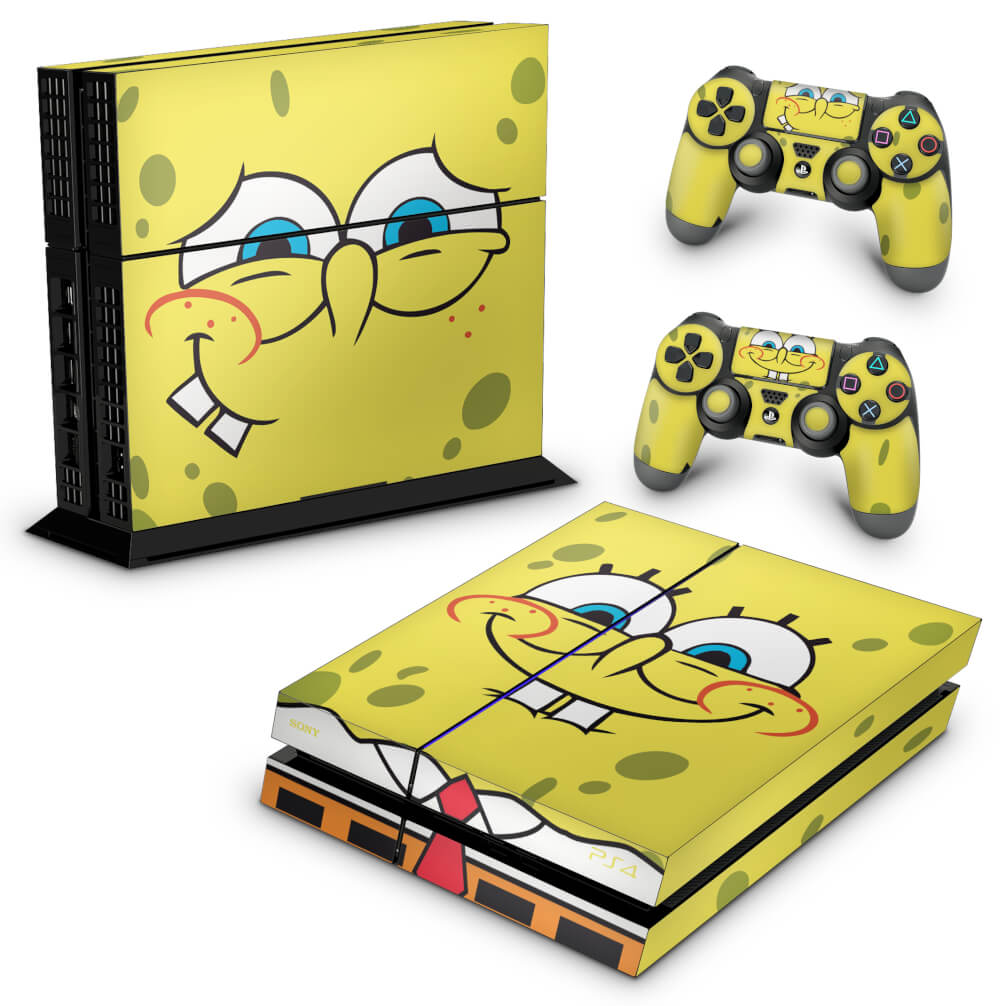 Skin Anti-Rage PS4 Fat - Bob Esponja - Pop Arte Skins
