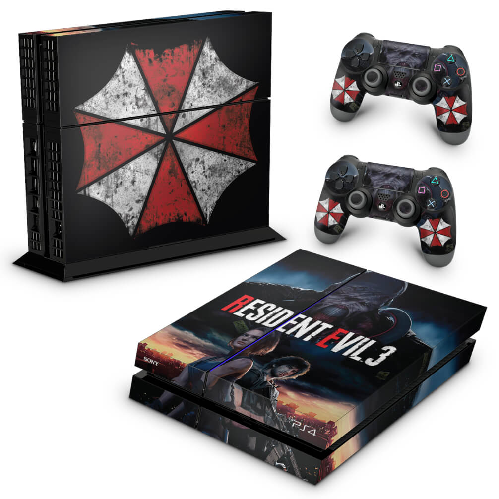 Skin Anti-Rage PS4 Fat - Resident Evil 3 Remake - Pop Arte Skins