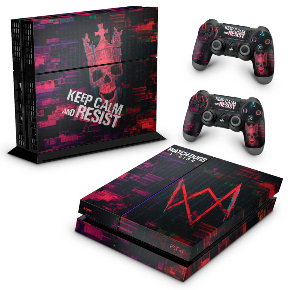 Skin Anti-Rage PS4 Fat - Watch Dogs Legion - Pop Arte Skins