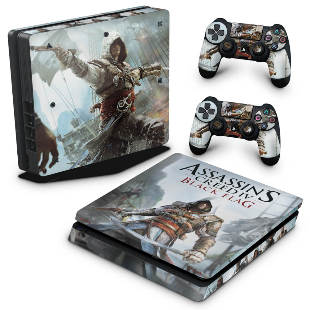 Skin Anti-Rage PS4 Slim - Assassin's Creed Black Flag