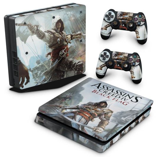 Skin Anti-Rage PS4 Slim - Assassin's Creed Black Flag
