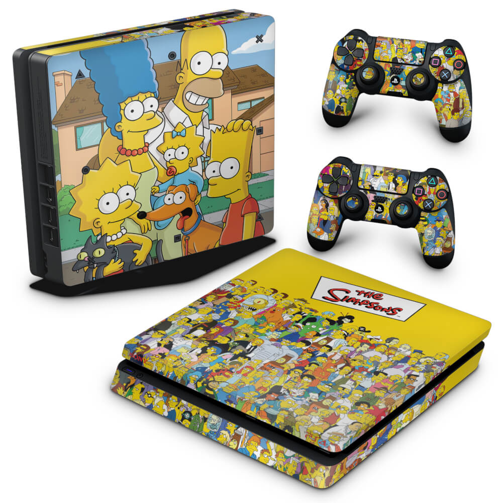 Skin Anti-Rage PS4 Slim - The Simpsons