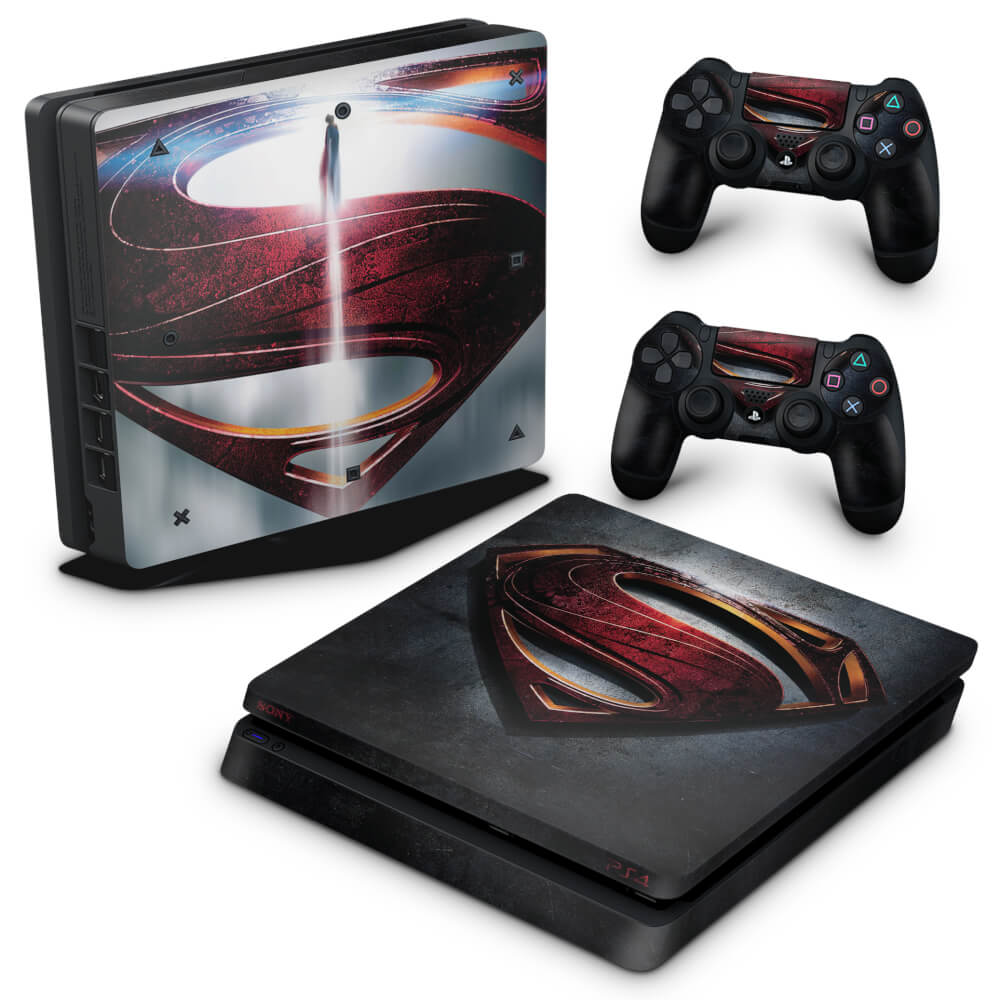 Skin Anti-Rage PS4 Slim - Superman - Super Homem