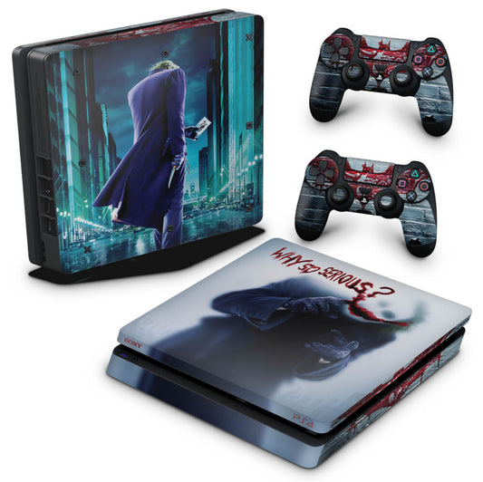 Skin Anti-Rage PS4 Slim - Coringa Joker #A
