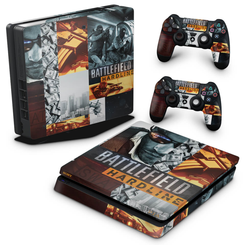 Skin Anti-Rage PS4 Slim - Battlefield Hardline