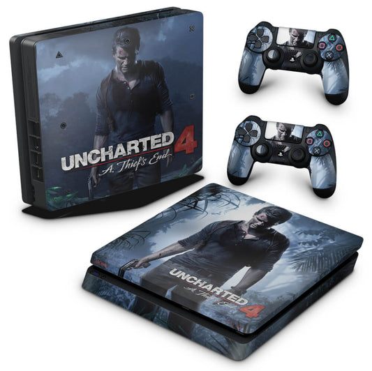Skin Anti-Rage PS4 Slim - Uncharted 4