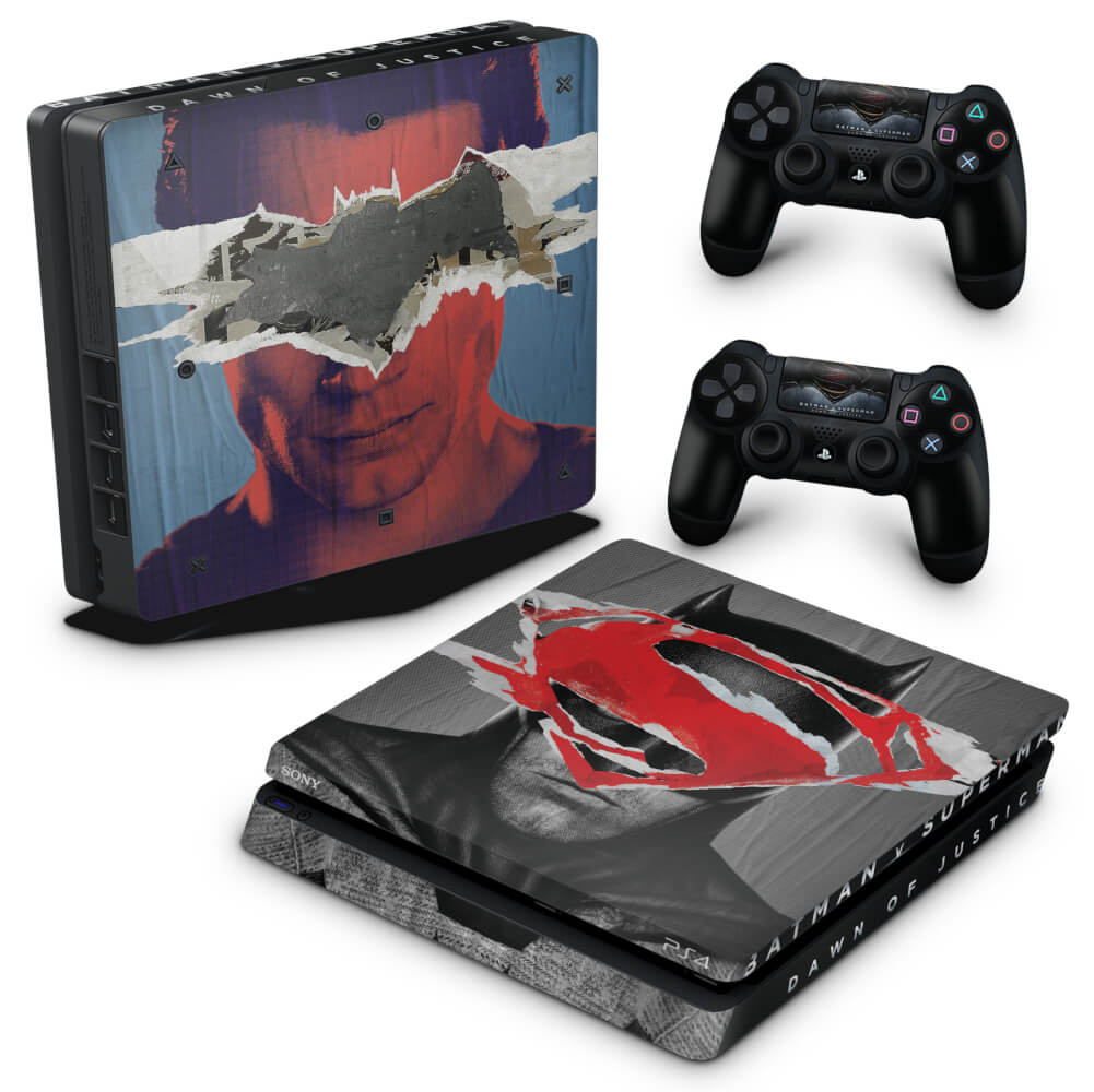 Skin Anti-Rage PS4 Slim - Batman Vs Superman