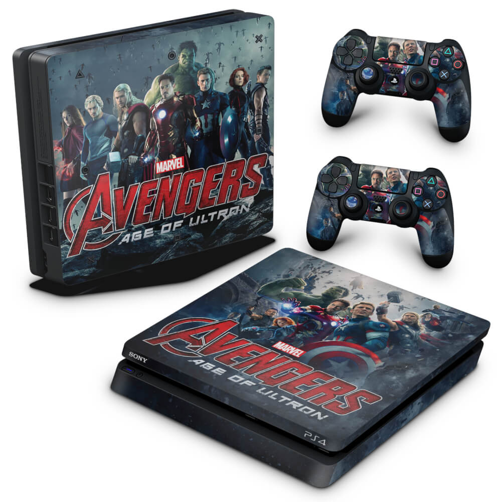 Skin Anti-Rage PS4 Slim - Avengers - Age of Ultron