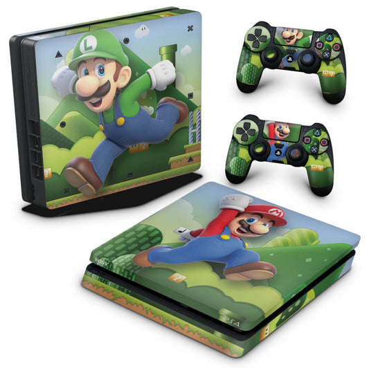 Skin Anti-Rage PS4 Slim - Super Mario Bros