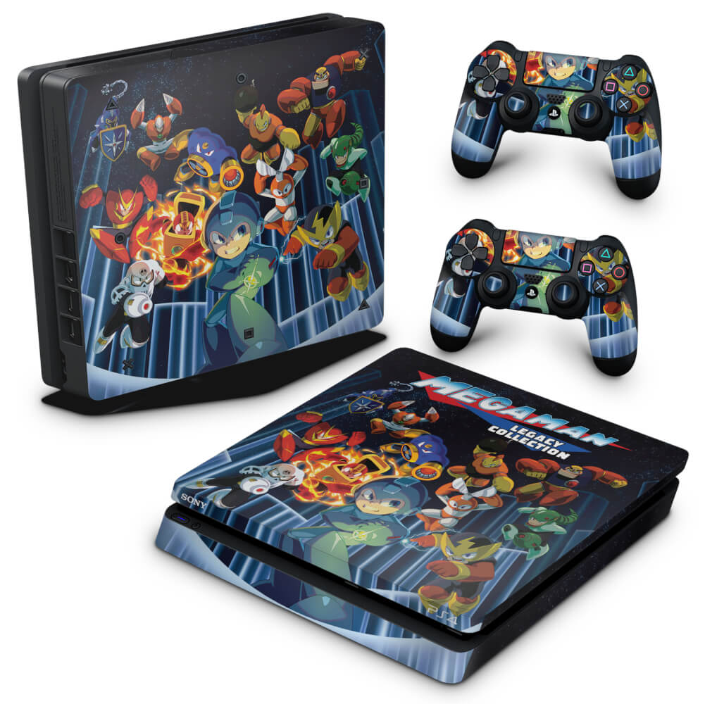 Skin Anti-Rage PS4 Slim - Megaman Legacy Collection