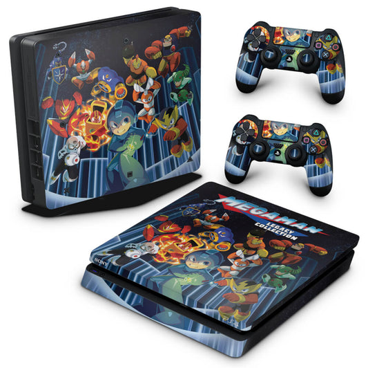 Skin Anti-Rage PS4 Slim - Megaman Legacy Collection