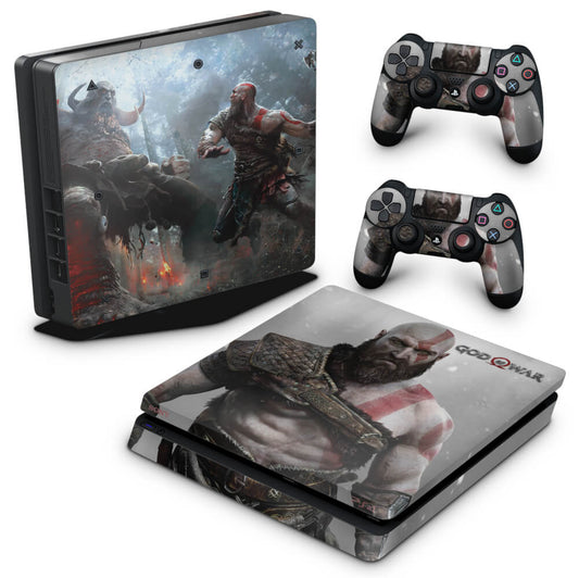 Skin Anti-Rage PS4 Slim - God Of War #B