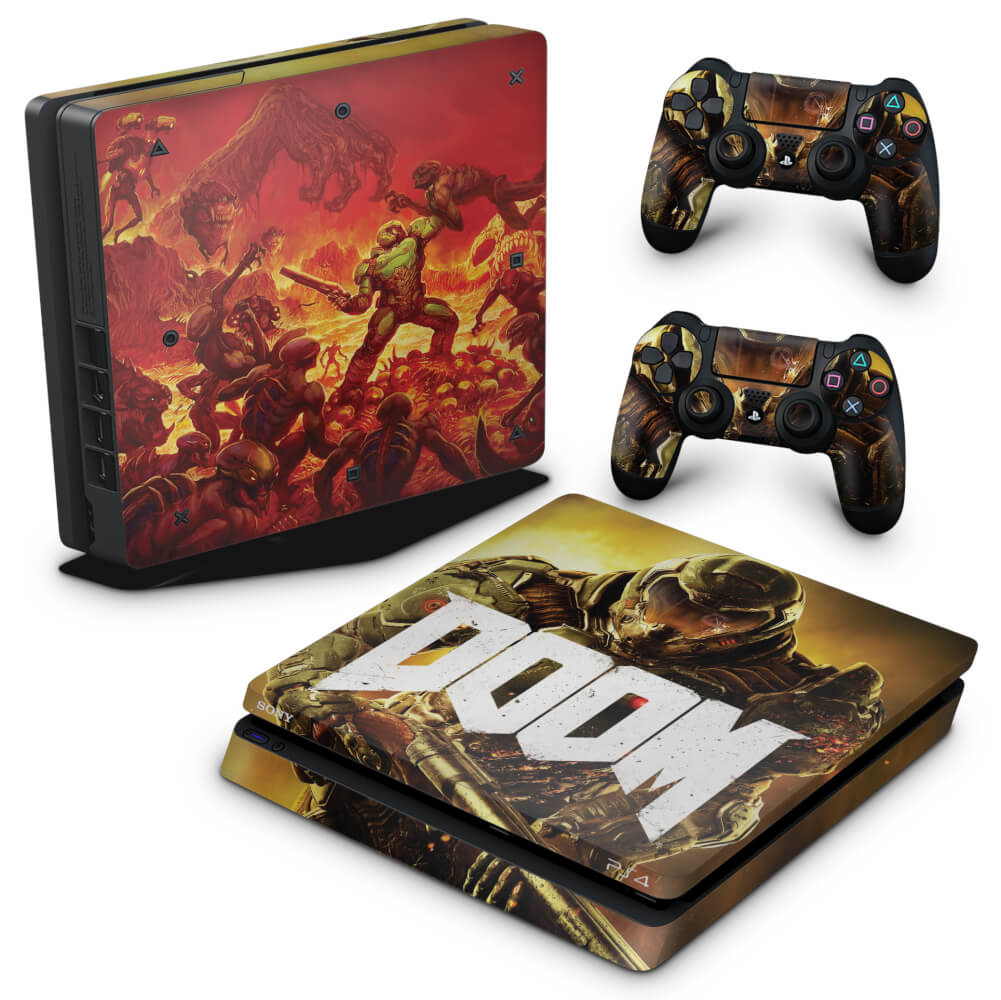 Skin Anti-Rage PS4 Slim - Doom