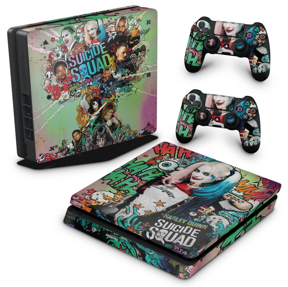 Skin Anti-Rage PS4 Slim - Esquadrão Suicida #A