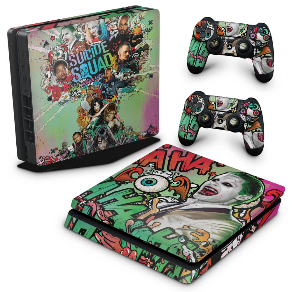 Skin Anti-Rage PS4 Slim - Esquadrão Suicida #B