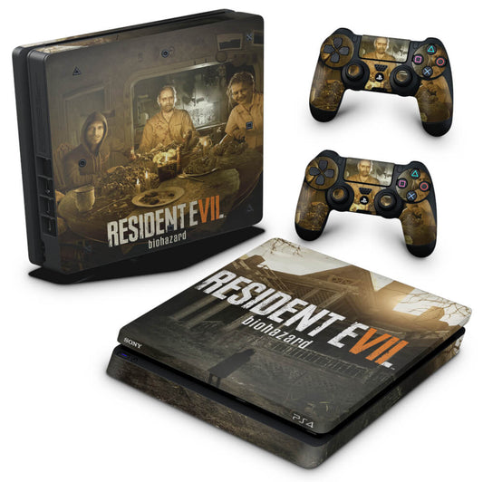 Skin Anti-Rage PS4 Slim - Resident Evil 7: Biohazard