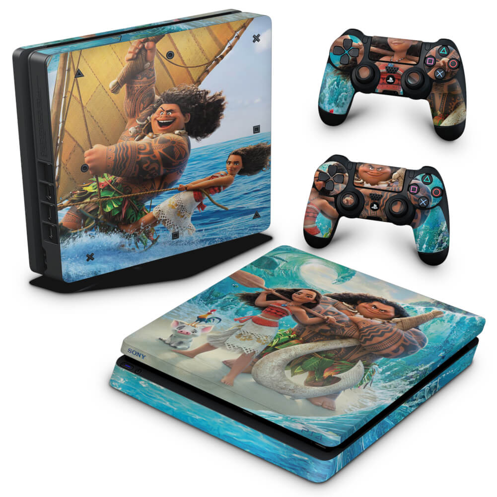Skin Anti-Rage PS4 Slim - Moana