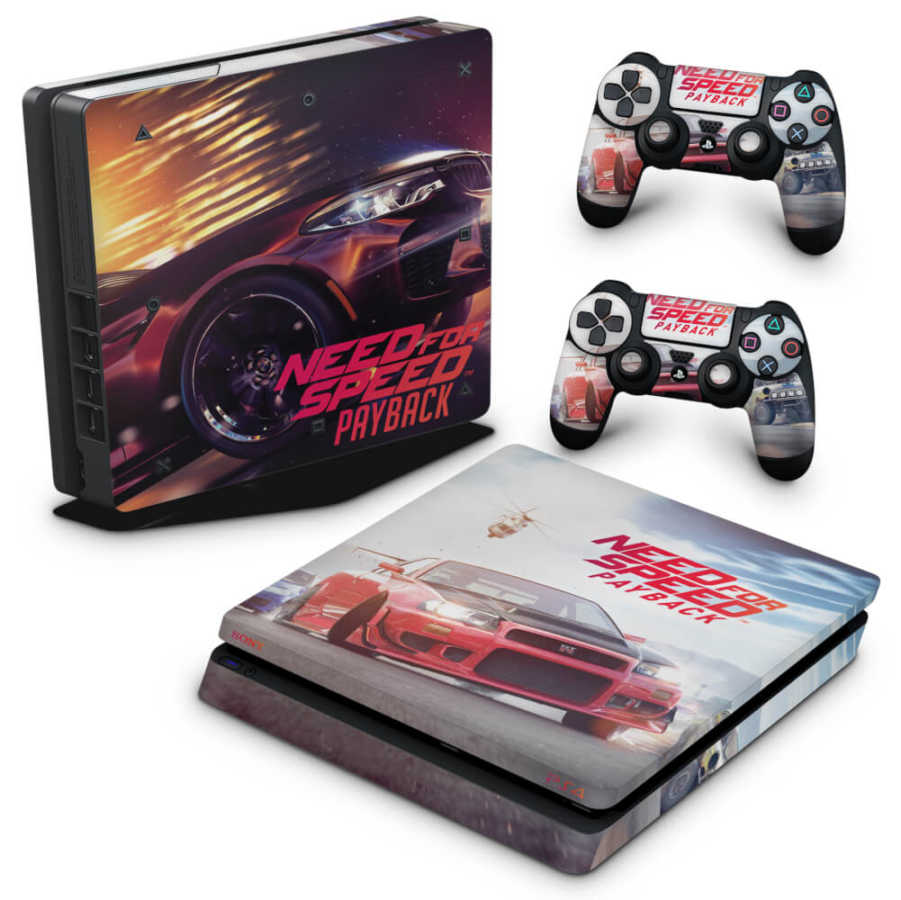 Skin Anti-Rage PS4 Slim - Need For Speed Payback