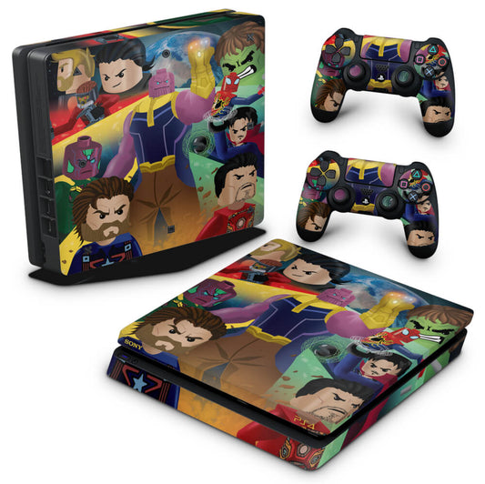 Skin Anti-Rage PS4 Slim - Lego Avengers Vingadores