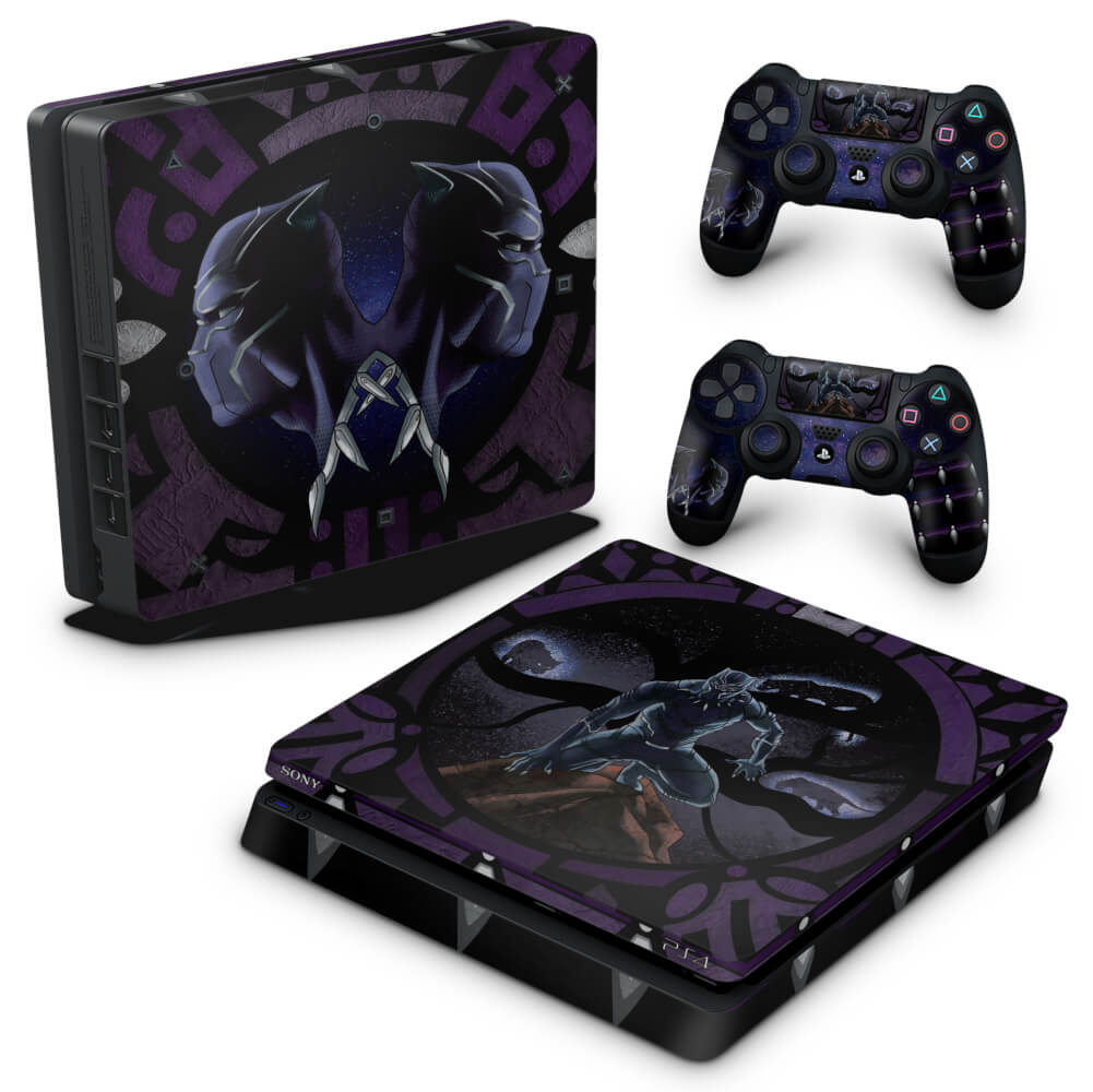 Skin Anti-Rage PS4 Slim - Pantera Negra