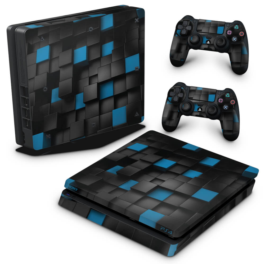 Skin Anti-Rage PS4 Slim - Cubos