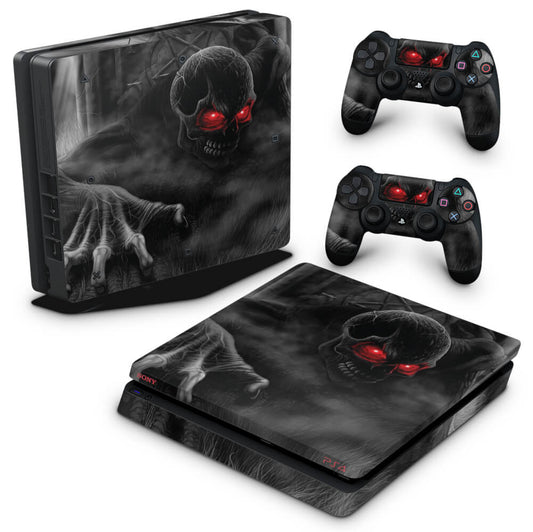 Skin Anti-Rage PS4 Slim - Caveira Skull