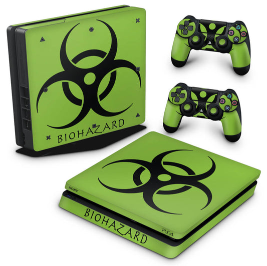 Skin Anti-Rage PS4 Slim - Biohazard Radioativo