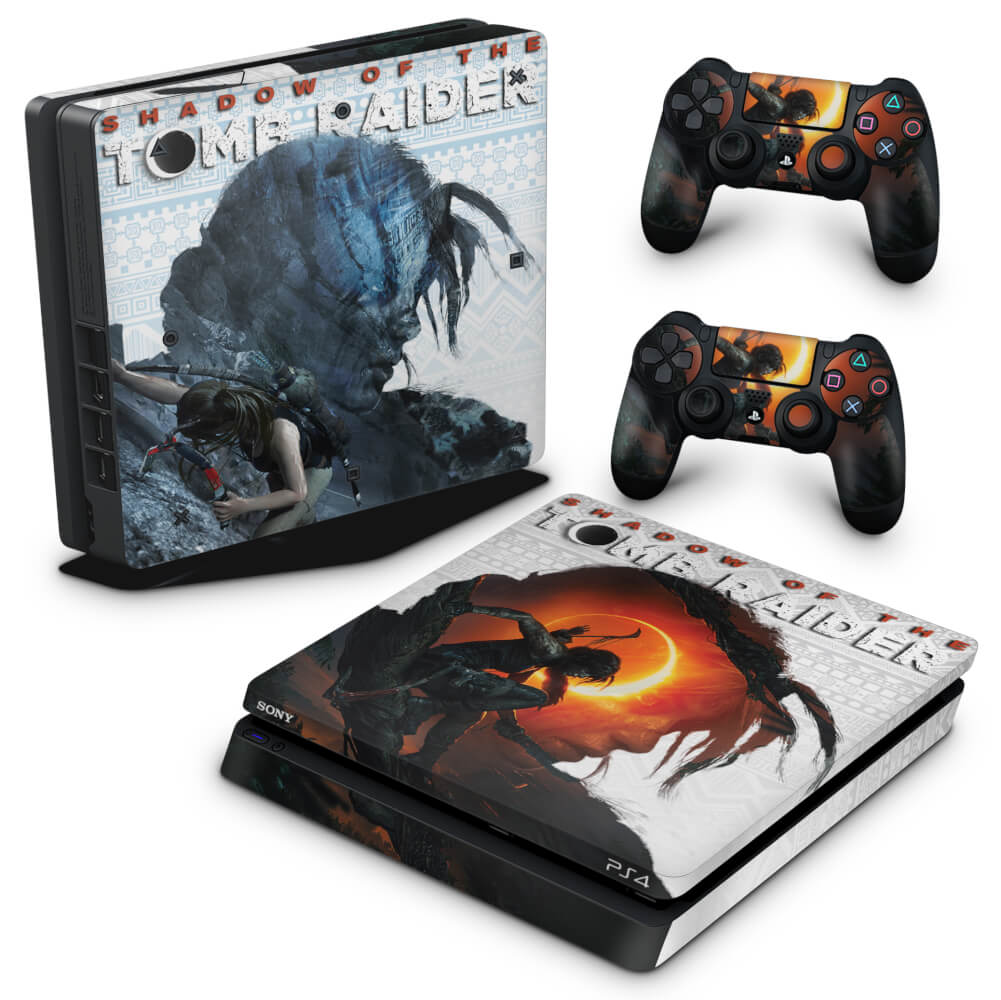 Skin Anti-Rage PS4 Slim - Shadow Of The Tomb Raider