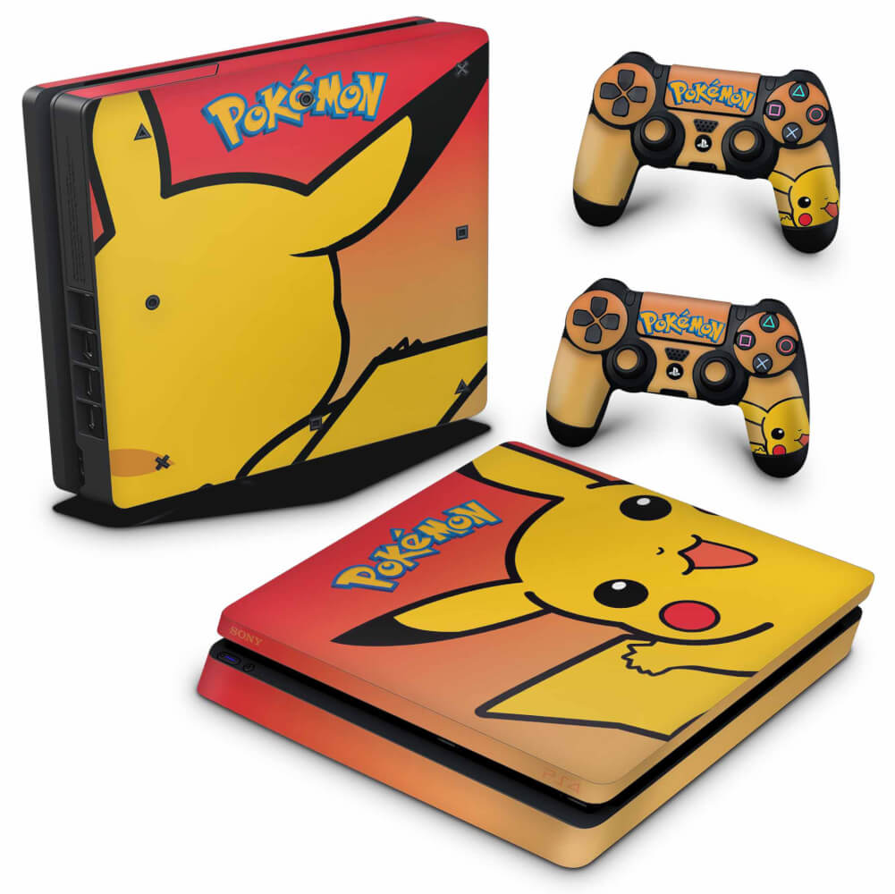 Skin Anti-Rage PS4 Slim - Pokemon Pikachu