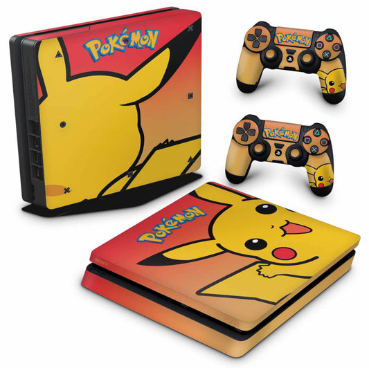 Skin Anti-Rage PS4 Slim - Pokemon Pikachu