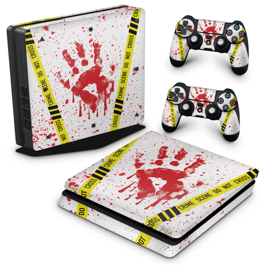 Skin Anti-Rage PS4 Slim - Cena de Crime Scene