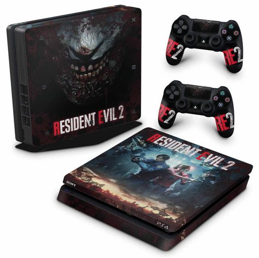 Skin Anti-Rage PS4 Slim - Resident Evil 2 Remake