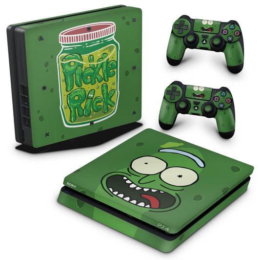 Skin Anti-Rage PS4 Slim - Pickle Rick and Morty