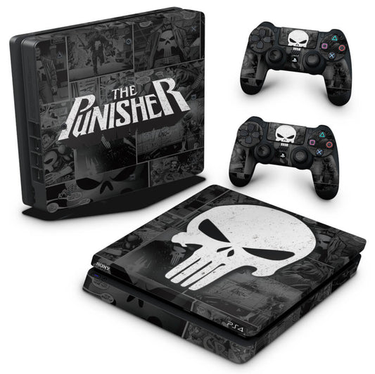 Skin Anti-Rage PS4 Slim - The Punisher Justiceiro Comics