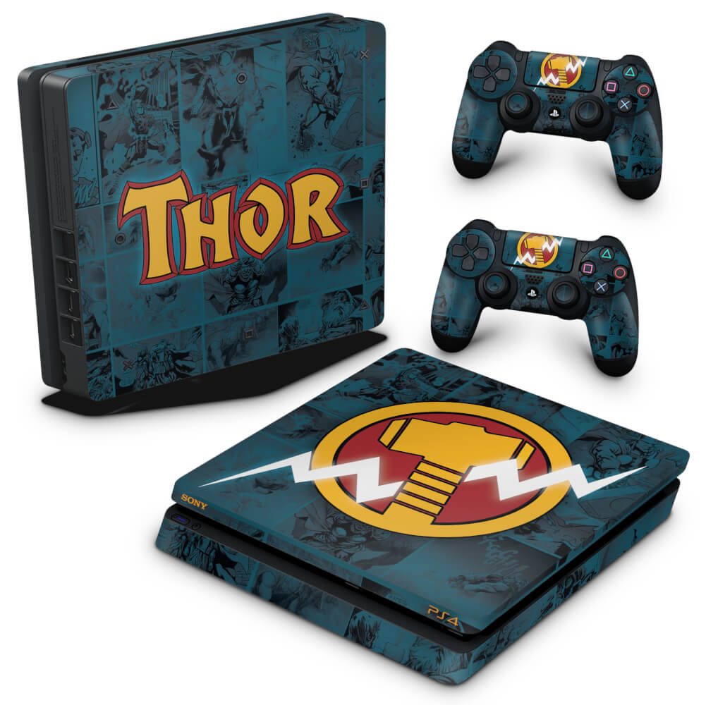 Skin Anti-Rage PS4 Slim - Thor Comics