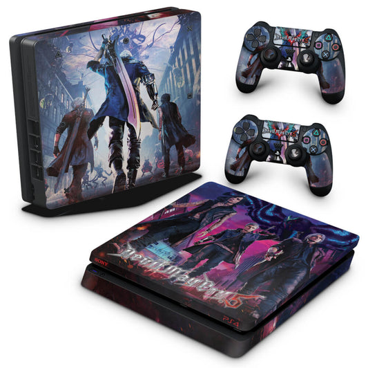 Skin Anti-Rage PS4 Slim - Devil May Cry 5