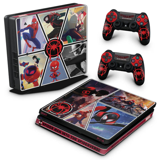 Skin Anti-Rage PS4 Slim - Homem-Aranha no Aranhaverso