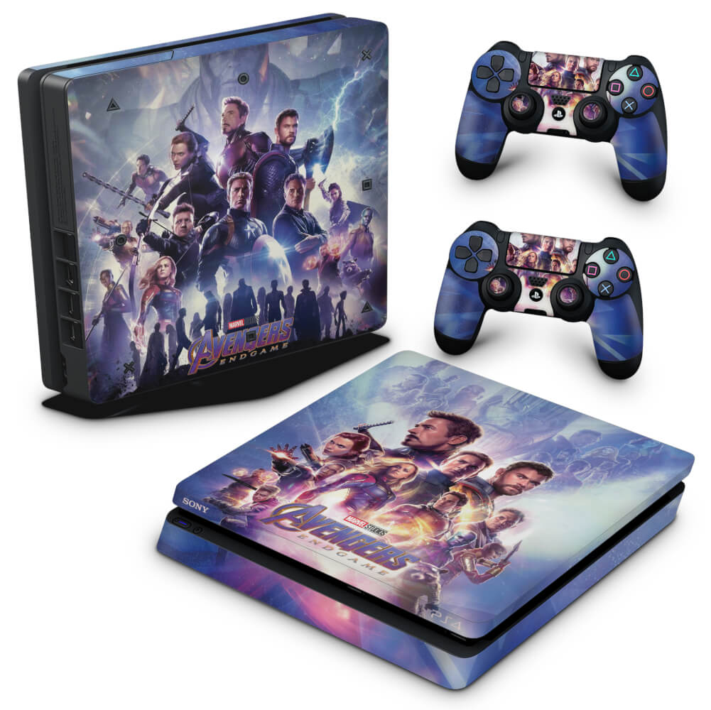 Skin Anti-Rage PS4 Slim - Vingadores Ultimato Endgame