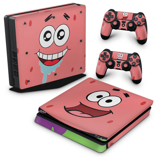 Skin Anti-Rage PS4 Slim - Patrick Bob Esponja