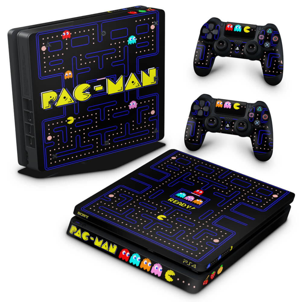 Skin Anti-Rage PS4 Slim - Pac Man
