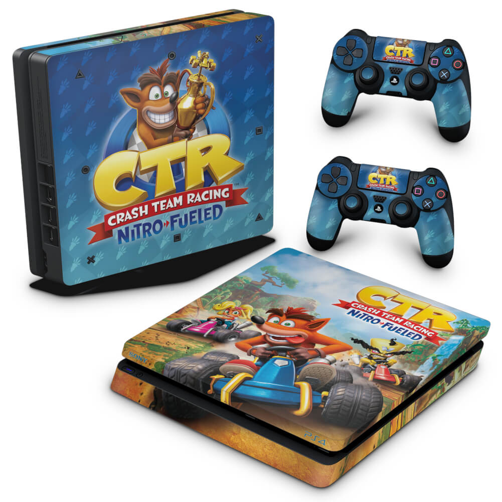 Skin Anti-Rage PS4 Slim - Crash Team Racing CTR