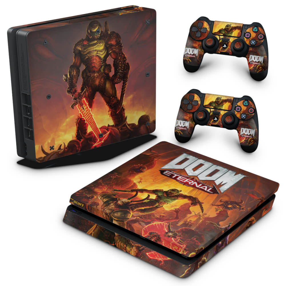 Skin Anti-Rage PS4 Slim - Doom Eternal