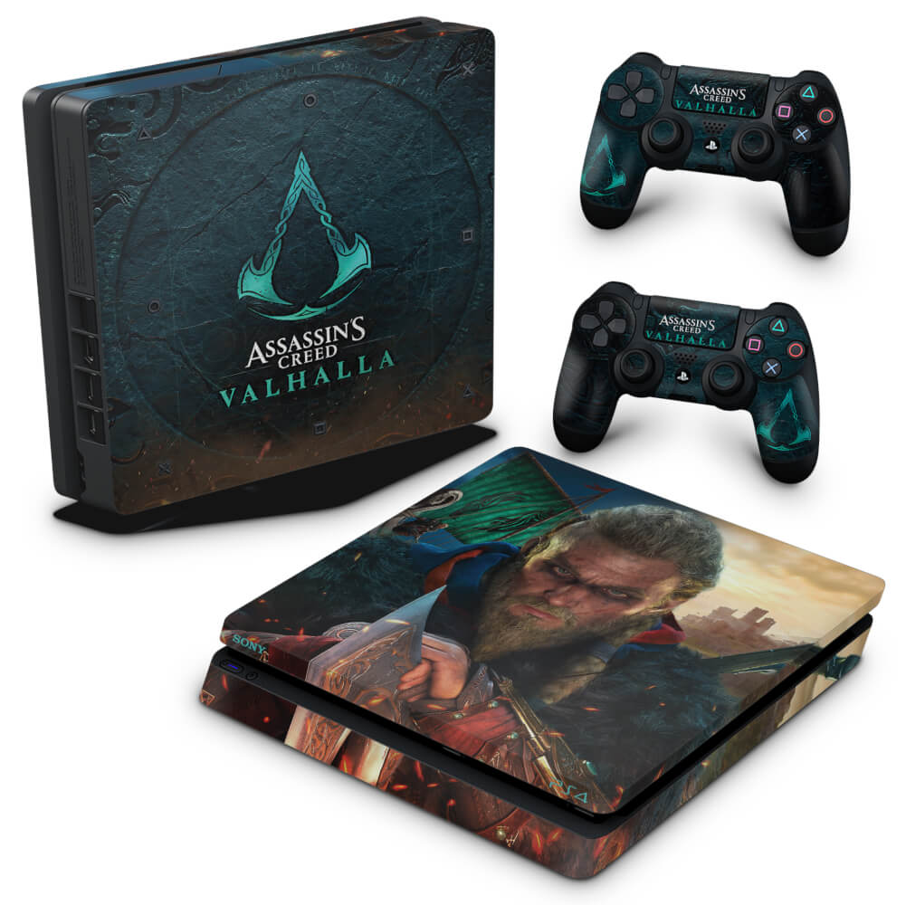 Skin Anti-Rage PS4 Slim - Assassin's Creed Valhalla