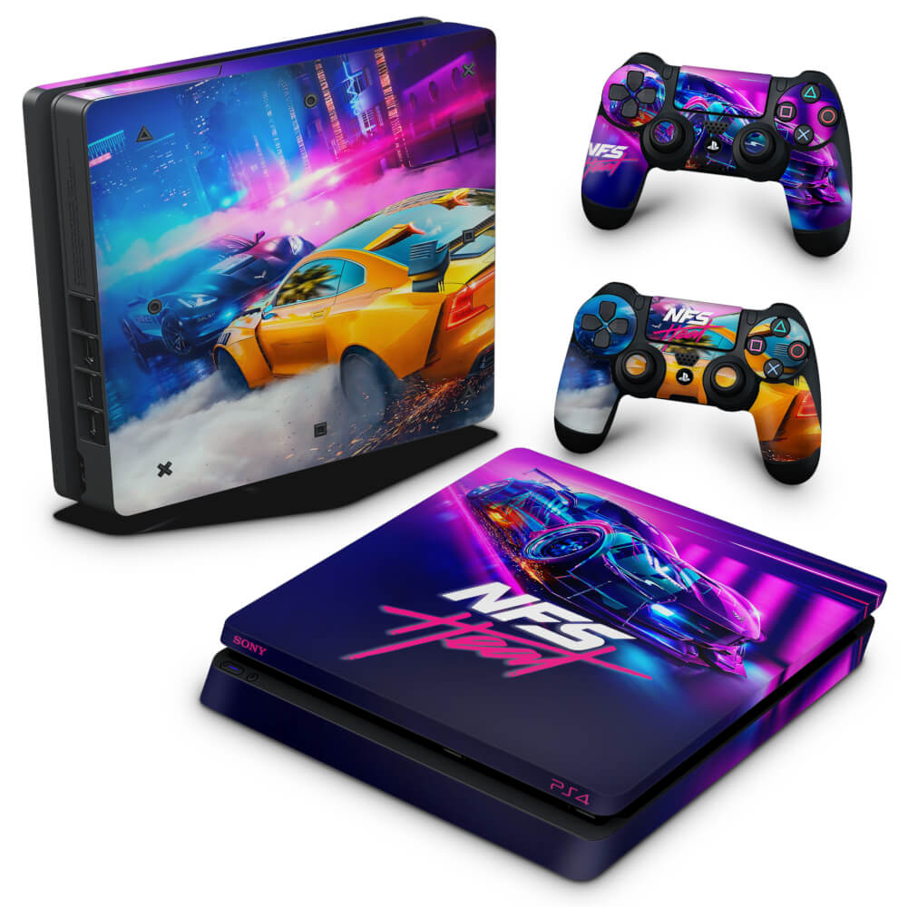 Skin Anti-Rage PS4 Slim - Need For Speed Heat