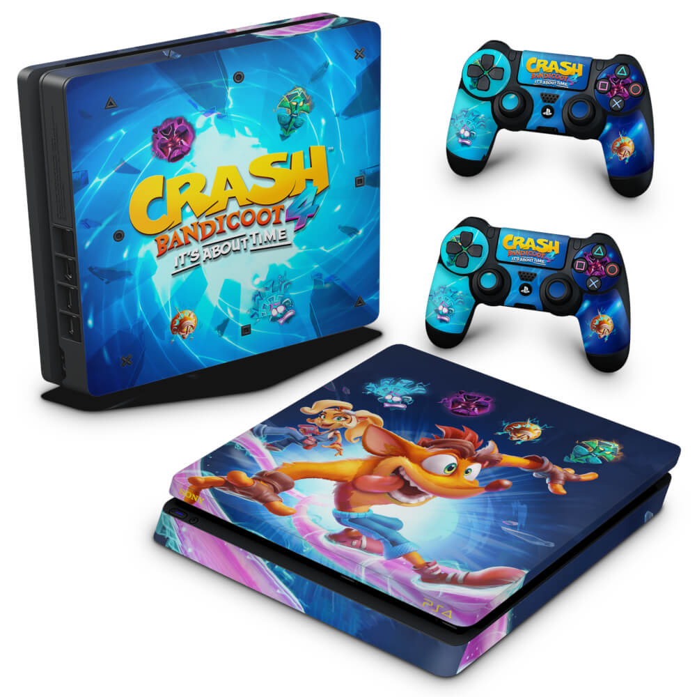 Skin Anti-Rage PS4 Slim - Crash Bandicoot 4